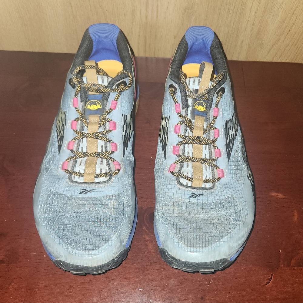 Reebok Women's Nano X1 Grey, Cobalt & Pink Colorway Cross Training Shoes Size 8